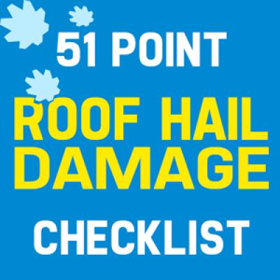 51 point roof hail damage checklist